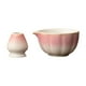 thumbnail image 1 of 2 piezas de tazón de té con pico vertedor, tazón de cerámica para matcha, regalo de cumpleaños japonés rosa, 1 of 9