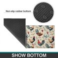 thumbnail image 6 of Beige Chicken Floral Pattern Kitchen Rugs Sets Of 2,Anti Fatigue Kitchen Mat Rugs Non Slip Washable,Decorative Kitchen Floor Mats for Kitchen,Sink,Laundry,17"x30"+17"x47", 6 of 7