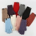 thumbnail image 3 of Women's Winter Thermal Knit Gloves with Touchscreen Capability for Cold Weather and Warmth, 3 of 3