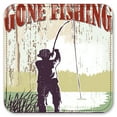 thumbnail image 2 of Vinyl Drink Coasters - Set of 4 - Gone Fishing, 2 of 3
