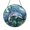 Acrylic 3.5 Inch, variant on Ocean Dolphin Flower Glass Style Window Hanging