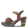 thumbnail image 2 of L`Artiste Leilanie Hand-Painted Leather Platform Heel Sandal, 2 of 7