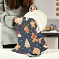 thumbnail image 6 of Dreamtimes Gingerbread Man Kitchen Dish Towel 1 Pack, Soft Absorbent Dishcloths Reusable Hand Towel Washable Tea Towels for Home Kitchen Bar Table Decor, 28 x 18 Inch, 6 of 7