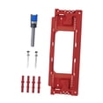 thumbnail image 2 of Lipstore Hinge Installation Kit Door Hinge Router Templates Hand Tool Easy to Use Red, 2 of 8
