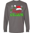 thumbnail image 3 of Inktastic Pappy Claus with Christmas Santa Hat and Snowflakes Long Sleeve T-Shirt, 3 of 5