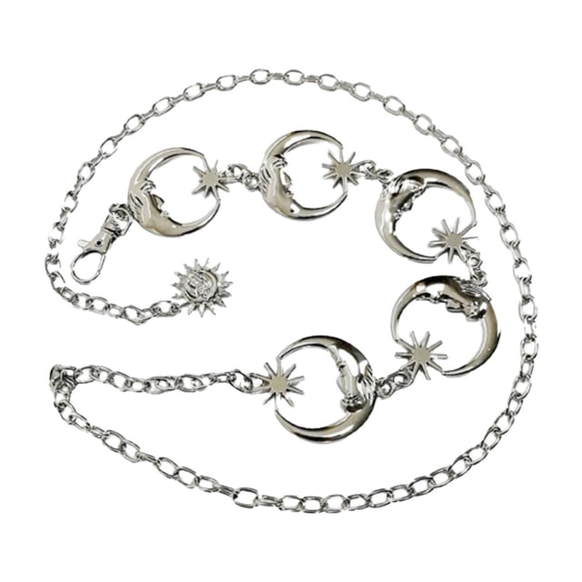 Cinturón de Cadena de cuerpo de mujer Colcomx Moda Cadena de la cintura Plata