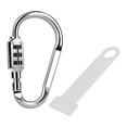 thumbnail image 2 of Cerradura genérica para casco, cerradura de seguridad para casco con hardware de montaje antipérdida, cerradura con código de 3 dígitos Plata, 2 of 8