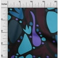 thumbnail image 2 of oneOone Cotton Poplin Light Blue Fabric Geometric Abstract Floral Sewing Material Print Fabric By The Yard 56 Inch Wide, 2 of 4
