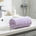 thumbnail image 7 of 8 Colors Microfiber Fleece Towel, Super Absorbent Soft Face Towel for Home, Gentle Reusable Washcloth for Face Drying Bathroom Hand Towel, Purple, 7 of 7
