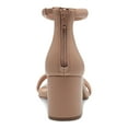 thumbnail image 2 of INC Womens Beige Ankle Strap Padded Sassia Round Toe Block Heel Zip-Up Heeled Sandal 8.5 M, 2 of 4
