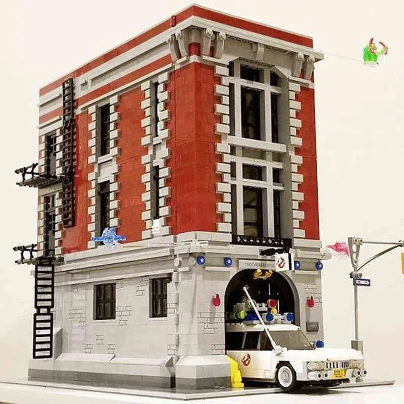 New 16001 4705Pcs Ghostbusters Firehouse Headquarters Brinquedos Model Set Building Kits Model Compatible City75827 G220524 Walmart