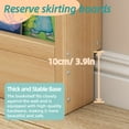 thumbnail image 4 of Petoto 4-Tier Behind The Door Bookshelf Slim, Behind the Door Storage Shelf for Study Living Room Bedroom Playroom, Wood Narrow Bookcase 3.9"D x 27.6"W x 47.3"H, 4 of 12