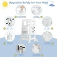 thumbnail image 3 of FLYJOE Adjustable Height Kids Step Stool Toddler Learning Tower, 3 of 6
