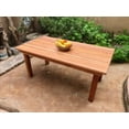 thumbnail image 2 of Farmhouse Redwood Outdoor Dining Table, 31.5"h X 38.5"w X 96"l with natural transparent premium sealant, 2 of 2