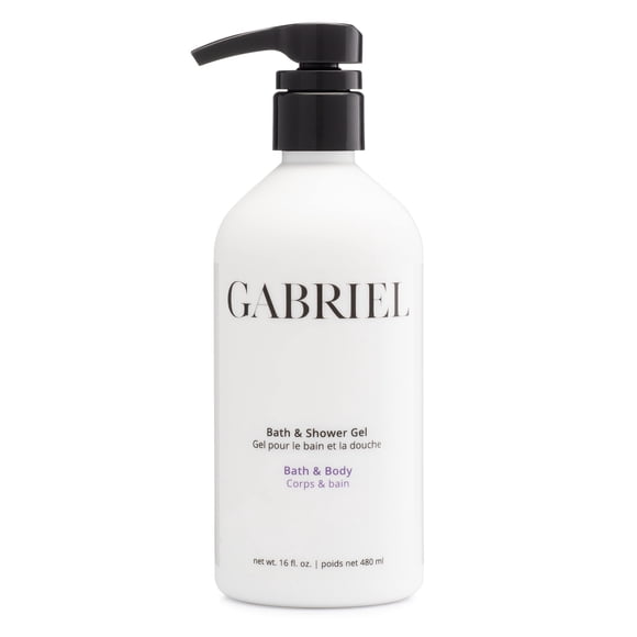 Gabriel Skincare Gel de baño y ducha Natural Sin parabenos Vegano Sin crueldad Sin OGM Infundido con vitamina C y aloe vera que restaura el equilibrio natural de la humedad 16 oz.