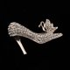 thumbnail image 3 of Broches de moda Zapatos de tacones altos de cristal Broche - Oro, Zulema Broche de diamantes de imitación para mujer, 3 of 7