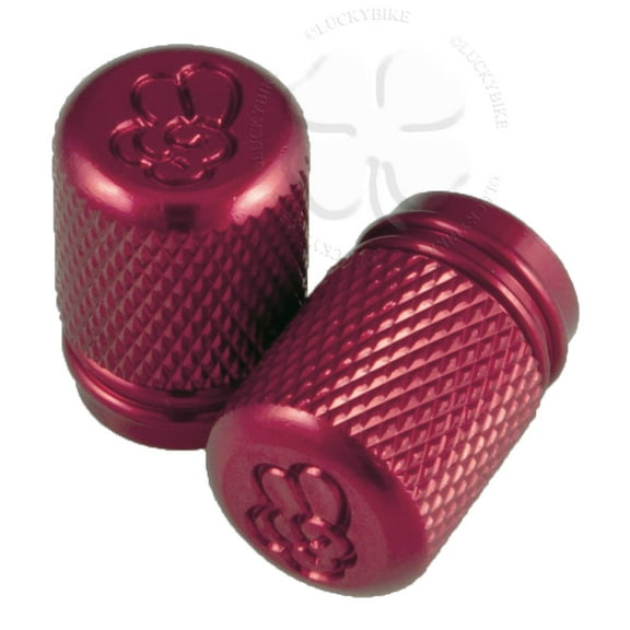 2x Valve Cap Red Cover Tire GSXR 600 750 Ninja R1 R6 Stem Grippy CNC Aluminum