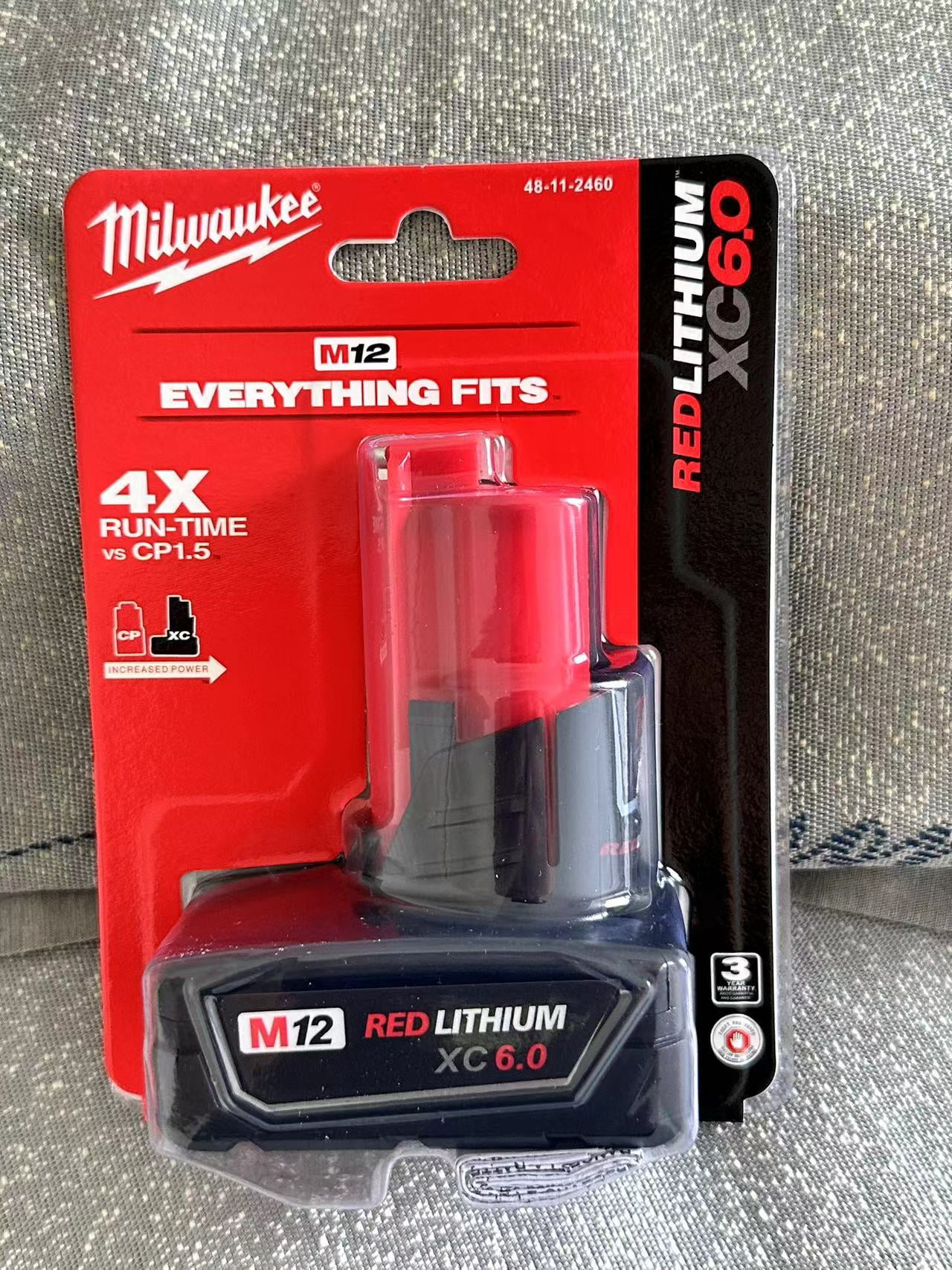 NEW Milwaukee M12 Battery FUEL 12V 6.0Ah Lithium-Ion Extended Capacity Battery