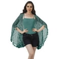 thumbnail image 2 of Moomaya Vêtements de Plage Imprimés pour Femmes Boléro à Franges Cache-Maillot Cardigan, 2 of 5