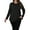 Black, variant on Cuteduck Women's Plus Size Fall Casual Knit Top Crew Neck Long Sleeve Lightweight Sweater 1X-4X