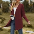 thumbnail image 5 of QUINDOS Womens Cardigan Sweaters with Pockets,Women's And Winter Sweater Coat Cardigan Long Sleeve Pocket Blouse Clothing Loose Tops, 5 of 8