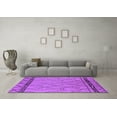thumbnail image 3 of Ahgly Company Indoor Rectangle Solid Purple Modern Area Rugs, 2' x 5', 3 of 4