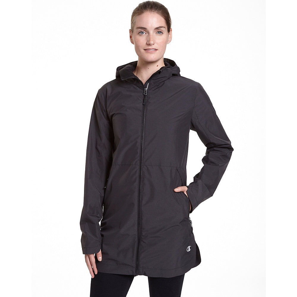 Champion Champion Womens Technical Poly Rain JacketPlus Black 1X