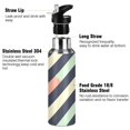 thumbnail image 3 of Yayeee 20oz Insulated Water Bottle Double Wall Stainless Steel with Flip Straw Lid, Isometric Green, 3 of 7