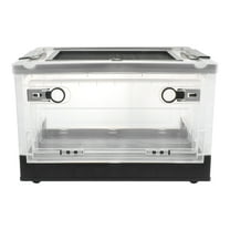 LOLIPPYY 1Set Black Plastic Hamster Cage Pet Terrarium with Front and Top Openings for Easy Feeding