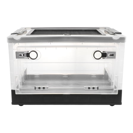 LOLIPPYY 1Set Black Plastic Hamster Cage Pet Terrarium with Front and Top Openings for Easy Feeding