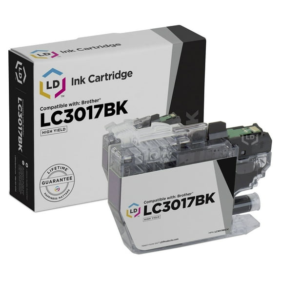 LD Products Compatible Replacement LC3017BK High Yield Black Ink for Brother MFC-J6530DW MFC-J6530DW