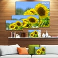 thumbnail image 3 of Beautiful Sunflowers View - Floral Canvas Art Print, 3 of 4