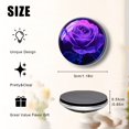thumbnail image 2 of Glass Refrigerator Magnet 6Pcs Magnetic Fridge Sticker,Decor for Kitchen,Whiteboard,Cabinet,Mysterious Luminous Rose, 2 of 5