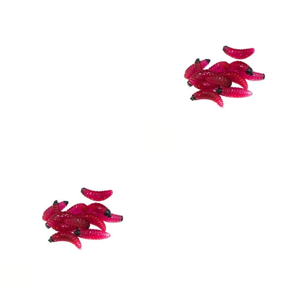 Eigraketly Señuelos de pesca Aparejos Cebo Simulación PVC Mar Barco Pescado Señuelos Al aire libre Agua salada Barco Cebos Kit para Profesional Rojo Rojo 2piezas Eigraketly CBP264869
