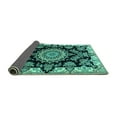 thumbnail image 2 of Ahgly Company Indoor Rectangle Medallion Turquoise Blue Traditional Area Rugs, 3' x 5', 2 of 4