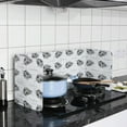 thumbnail image 1 of Paneles a prueba de salpicaduras de aceite plegables, protector de estufa de gas para cocina, 1 of 10