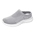 thumbnail image 5 of Rokment Womens Orthopedic Clogs Backless Walking Slides Sandals Lightweight Comfortable Mesh Athletic Nursing Driving Arch Support Mules Slip on Casual Sneakers Summer Fall Grey Size 7.5, 5 of 5