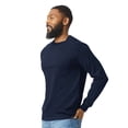 thumbnail image 5 of Gildan Ultra Cotton Long Sleeve Pocket T-Shirt, Soft Crewneck Shirts, 6-Pack Navy Tee, S, 5 of 5