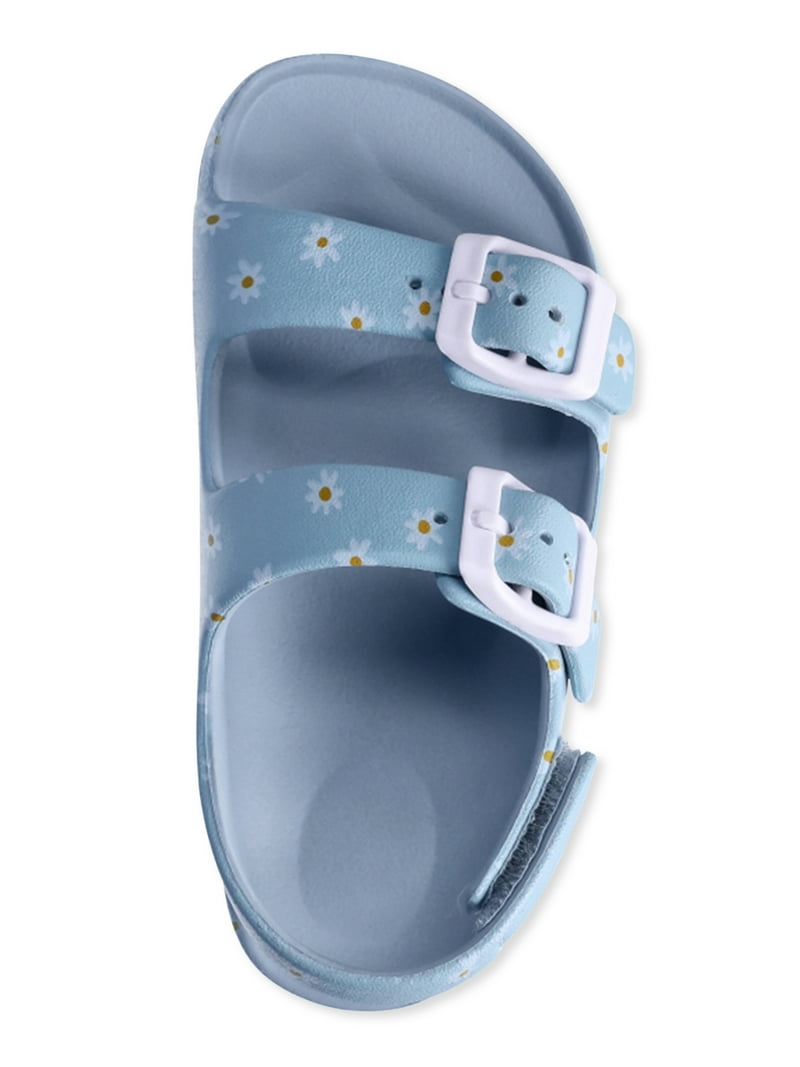 Wonder Nation Toddler Kids EVA Two Buckle Sandal, 2- Pack