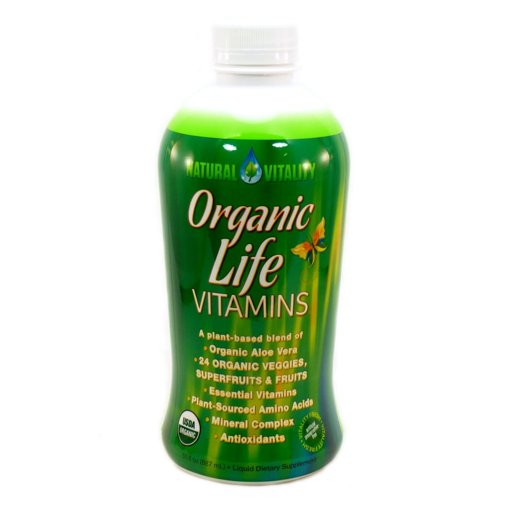 Natural Vitality Organic Life Vitamins Liquid, 30 fl oz