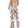 thumbnail image 5 of Cartoon Turtles with Leaves Men's Pajama Pants Lightweight Sleepwear Bottom Lounge Pants, 5 of 6