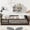 Coffee, variant on Mintazer Twin Floor Bed with Fence and Door, Montessori Bed with 17.5" Safety Guardrails for Kids Girls Boys, Light Natural
