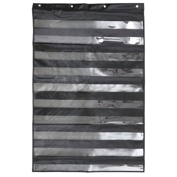 CCOCC Pocket Chart Hanging Classroom Organizer Wall Charts Holder File Paper Schedule Strip Storage 10 Holders Door Bag Folder