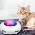 thumbnail image 4 of MesaSe Cat Toy Smart Teaser UFO Pet Turntable Catching Training toys USB Charging Cat Teaser Replaceable Feather Interactive Auto, 4 of 5