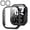 Black(2-Pack), variant on [2 Pack] for Apple Watch Series 11/10 Case [42mm], IC ICLOVER Full Cover Snap-on Cover with Built-in Clear Glass Screen Protector Anti-Scratch Hard PC Cover for iWatch Series S11/S10, Black