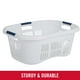 thumbnail image 2 of Cesto para ropa sucia Rubbermaid Hip-Hugger de 56 L, blanco, apilable, 2 of 5