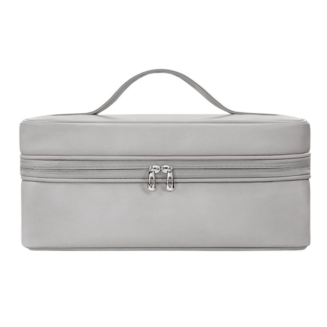 Estuche de viaje, protección de cuero PU antiarañazos, bolsa impermeable a prueba de polvo, organizador de soporte para de pelo, herramientas Zulema Estuche de almacenamiento para secador de pelo