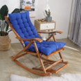 thumbnail image 2 of Cushion Soft Replacement High Seat Pad With Fixation Strap Large Rocking Chair Bench Pad For, Orange, 2 of 5
