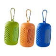 thumbnail image 2 of 3 toallas refrescantes de microfibra, ligeras y suaves, para correr. verde azul naranja, 2 of 9