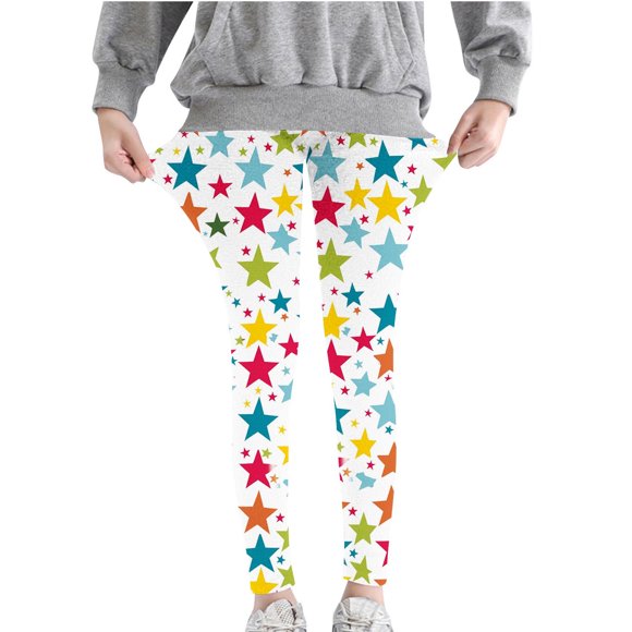 Black Leggings with Pockets Leggings for Girls Soft Comfortable Leggings for Kids In 3-8 Years Ankle Length Girls Printed Leggings Multicolor 5 Years
